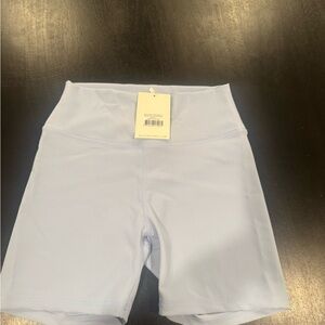 Women's Light Blue High-Waisted Shorts